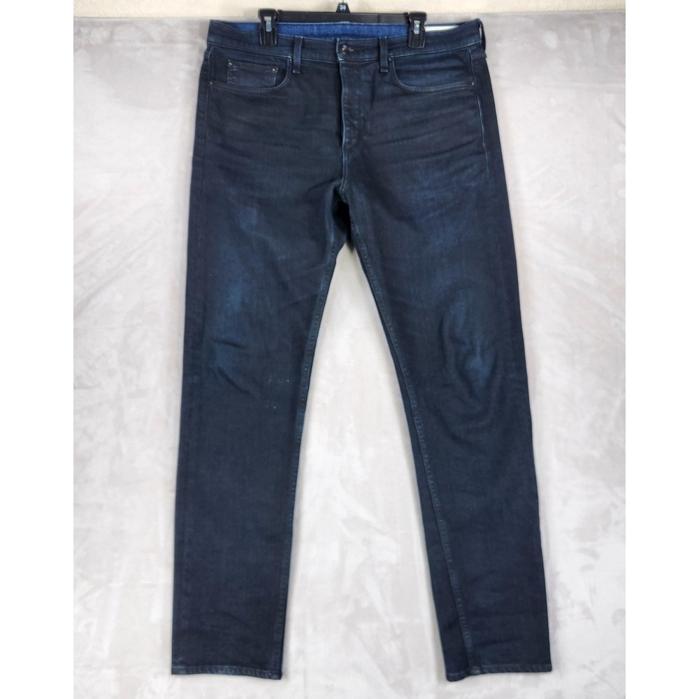 Rag & Bone Jeans Mens‎ 36x32 Dark Wash Blue Fit 2 Slim Stretch Denim Pants